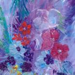 tableaux fleurs lumineuses by la galerie de mona