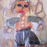 Peinture intitulée "Marionnette 14" par Monique Chef, Œuvre d'art originale, Autre