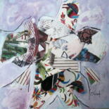 Collages titled "Composition rythmiq…" by Monique Chef, Original Artwork, Collages