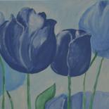 Peinture intitulée "Les tulipes" par Monique Schoonenburg (MSC), Œuvre d'art originale, Acrylique