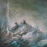 Painting titled "La tempête" by Marie-Sylvie Riviere, Original Artwork