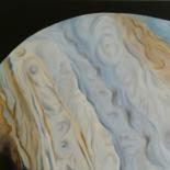 Peinture intitulée "Jupiter" par Sandrine Foltz, Œuvre d'art originale, Huile