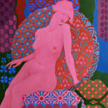Pintura titulada "IN THE EMBRACE OF T…" por Marina Venediktova, Obra de arte original, Oleo Montado en Bastidor de camilla d…