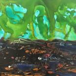 Peinture intitulée "Les esprits du mara…" par Audran, Œuvre d'art originale, Acrylique