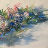 Peinture intitulée "Un bouquet de fleur…" par Audran, Œuvre d'art originale, Acrylique