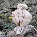 Sculpture intitulée "Twins - exemplaire…" par Myriam Van Calster, Œuvre d'art originale, Argile