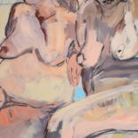 Les nues en peinture / pastel sec by Nadine Nacinovic