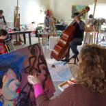 Une série sur les musiciens et chanteurs qui sont venus poser pour moi dans mon atelier. by Nadine Nacinovic