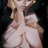 Painting titled ",, Morning nude.,,…" by Nadezda Baruns, Original Artwork, Oil