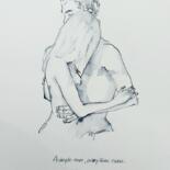 Pintura intitulada "Adoptons-nous" por Nadine Genesse, Obras de arte originais, Aquarela