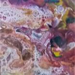 Peinture intitulée "Eclat Flamboyant" par Nagwa Safey, Œuvre d'art originale, Acrylique