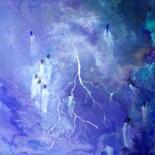 Peinture intitulée "Storm" par Nahalah, Œuvre d'art originale, Acrylique
