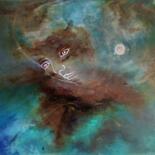 Peinture intitulée "Ô Clair de Lune" par Nahalah, Œuvre d'art originale, Acrylique