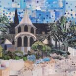 Collages intitulée "Église Saint-Médard…" par Nash, Œuvre d'art originale, Collages
