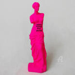 Sculptuur getiteld "Botox Venus pink fl…" door Na$H, Origineel Kunstwerk, Graffiti