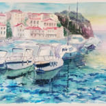 Картина под названием "South of Italy. Sea…" - Наталья Каволина, Подлинное произведение искусства