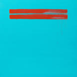 Картина под названием "Two Red Strips" - Nataliia Sydorova, Подлинное произведение искусства, Масло Установлен на Деревянная…