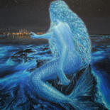 Peinture intitulée "Mermaid" par Natalia Rezanova, Œuvre d'art originale, Acrylique