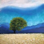 Painting titled ""Open field #2" - M…" by Natalia Toderica, Original Artwork, Acrylic