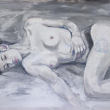 Desenho intitulada "Sleeping Beauty, ti…" por Natalie Levkovska, Obras de arte originais, Têmpera