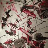Peinture intitulée "Répulsion" par Nataly. Adam, Œuvre d'art originale, Acrylique