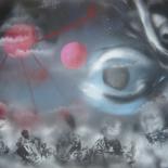 Peinture intitulée "Ne Vous Résignez Pa…" par Nataly. Adam, Œuvre d'art originale, Bombe aérosol