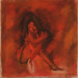 Peinture intitulée "Recueil d'une-femme…" par Nataly. Adam, Œuvre d'art originale, Huile