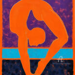 Painting titled "Energy Yoga" by Nata Shemshur, Original Artwork, Acrylic