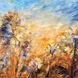 Peinture intitulée "soleil de tournesols" par Nathalie Grange, Œuvre d'art originale, Acrylique Monté sur Châssis en bois