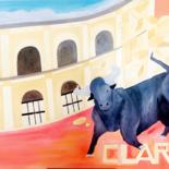 Pintura titulada "Zambullida" por Clara.C, Obra de arte original, Oleo