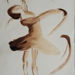 Dessin intitulée "Danseuse classique" par Annie Nectoux, Œuvre d'art originale, Aquarelle