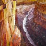 Painting titled "grand canyon" by Martine Dupieux, Original Artwork