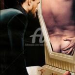 Collages titled "Le voyeur" by Nelly Sanchez, Original Artwork
