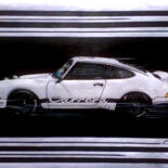 Dessin intitulée "PORSCHE 911 CARRERA" par Nicky Chiarello, Œuvre d'art originale, Crayon