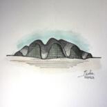 Drawing titled "Shell Structure" by Nicolas Chammat, Original Artwork, Pencil