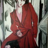 Peinture intitulée "Lempicka 1" par Nicole Bachelard, Œuvre d'art originale, Huile