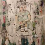 Peinture intitulée "Enfant" par Nicole Bachelard, Œuvre d'art originale, Huile Monté sur Châssis en bois