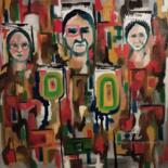 Peinture intitulée "Majorité silencieuse" par Nicole Bachelard, Œuvre d'art originale, Huile Monté sur Châssis en bois