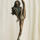 Rzeźba zatytułowany „Flying ballerina” autorstwa Николай Шаталов, Oryginalna praca, Brąz