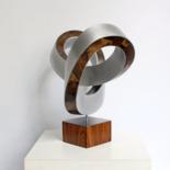 Skulptur mit dem Titel "bimedion" von Nikolaus Weiler, Original-Kunstwerk, Aluminium