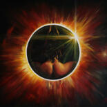 Painting titled "Eclipse" by Nikolay Kharitonov, Original Artwork, Acrylic