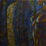 Картина под названием "Blue Nude" - Nikolay Spiridonov, Подлинное произведение искусства, Масло