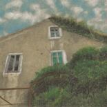 Σχέδιο με τίτλο "AN ABANDONED HOUSE" από Nives Palmić, Αυθεντικά έργα τέχνης, Παστέλ