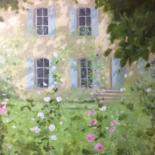 Painting titled "un matin d’avril" by Noëlle Lassailly, Original Artwork, Acrylic