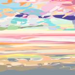 Arte digital titulada "AURORE MARINE Large" por Norbert Engel, Obra de arte original, Pintura Digital Montado en Bastidor de…