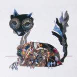 Collages titled "GATO" by Marcelo Novo, Original Artwork