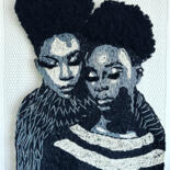 Art textile intitulée "Sisterhood" par Ntokozo Buthelezi, Œuvre d'art originale, Fibre Textile
