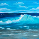 Peinture intitulée "Ocean Painting Orig…" par Olga Chernetsova, Œuvre d'art originale, Huile