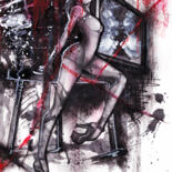 Pintura titulada "Analyses" por O-Hido Sonia Art, Obra de arte original, Grafito