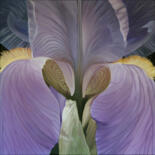 Peinture intitulée "Iris 05" par Odile Faure, Œuvre d'art originale, Huile Monté sur Châssis en bois